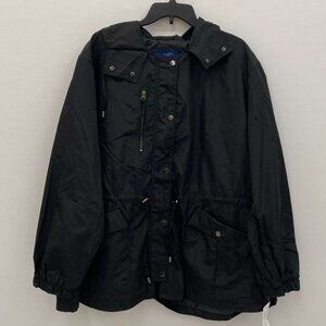 NWT Mackintosh Rain Jacket with Hood, Black, Size 3X